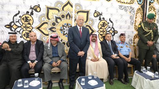 مندوبا عن الملك وولي العهد العيسوي يعزي عشيرتي الزعبي والنعيمات – بني عباد.