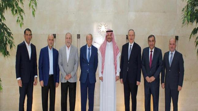 سفير خادم الحرمين لدى الاردن يستقبل رئيس جمعية رجال الأعمال الأردنيين