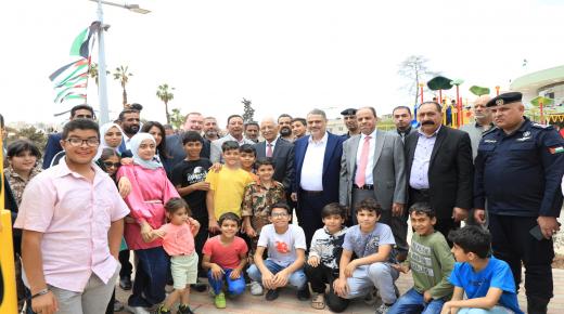تزامنا مع الزيارة الملكية لمحافظة الزرقاء..العيسوي يفتتح متنزه بلدية الزرقاء
