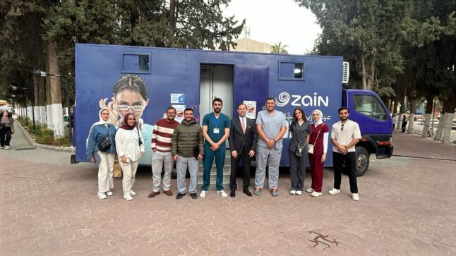 زين والجامعة الأردنية تواصلان تقديم الخدمات الصحية للطلبة عبر عيادة زين المجانية المتنقلة