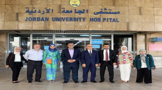 مستشفى الجامعة يستضيف وفداً تلفزيونياً من إقليم كردستان العراق
