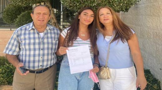 جلوريا زيد الحدادين مبارك التميز والنجاح