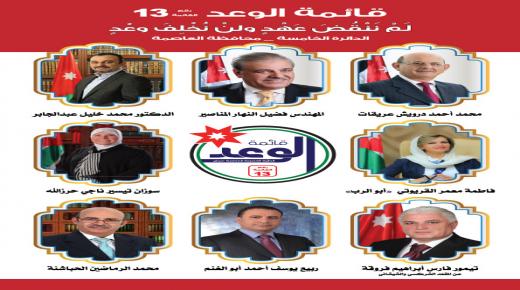 قائمة ” الوعد” في الدائرة الخامسة بـ عمان من أهم القوائم الانتخابية المؤهلة لقلب موازين القوى 