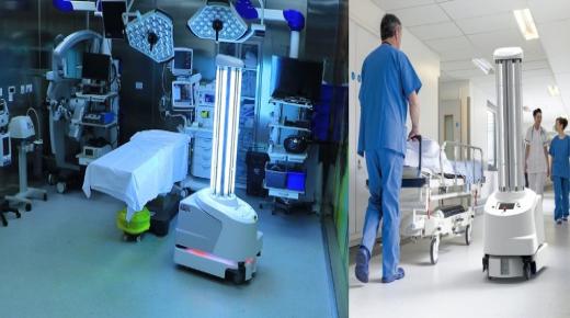 المستشفى التخصصي يستخدم أول روبوت آلي للتعقيم في الأردن UVD-ROBOT 360