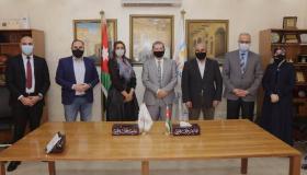 وفد من بنك القاهرة عمان يزور جامعة عمان العربية