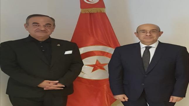 رئيس جمعية الفنادق الاردنية يلتقي بالسفير التونسي خالد السهيلي