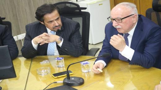 وزير الاشغال ورئيس اتحاد المقاولين العرب في مقدمة المهنئين لنقيب واعضاء مجلس نقابة المقاولين الرابع والعشرون برئاسةالمهندس ايمن الخضيري