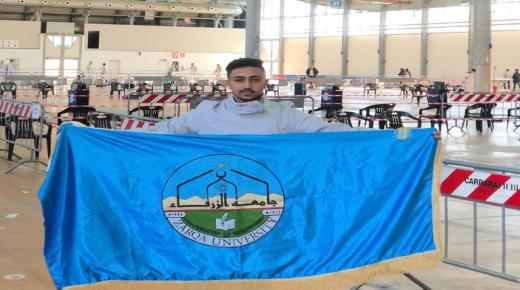 طالب من جامعة الزرقاء يحصل على المركز الاول على مستوى المملكة بالمبارزة