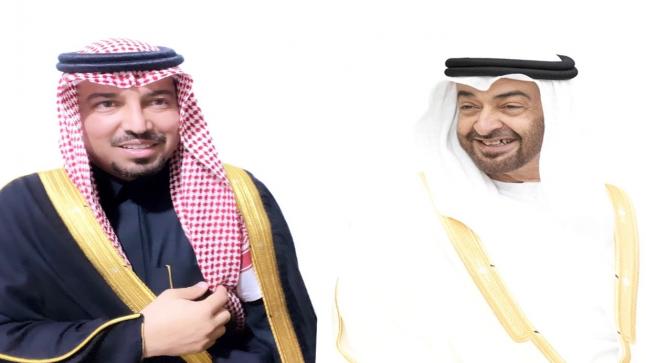 الشيخ فؤاد بن محمد النادر النعيمي يهنئ ‭  ‬الشيخ‭ ‬محمد‭ ‬بن‭ ‬زايد‭ ‬آل‭ ‬نهيان‭ ‬رئيس‭ ‬دولة‭