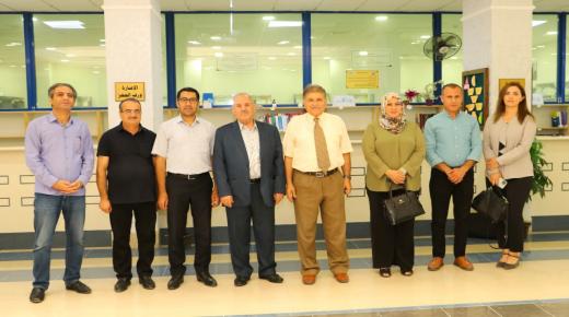 وفد من كلية الدراسات العليا في جامعة صلاح الدين يزورون جامعة الزرقاء