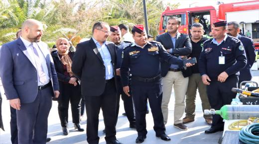معرض للدفاع المدني في الجامعة الألمانية الأردنية بمناسبة اليوم العالمي للدفاع المدني