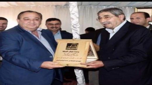 خالد الحياري يهنئ الكابتن محمد الخشمان تسلمه رئيس امناء نادي السلط