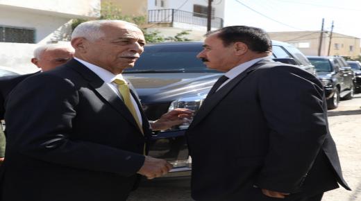 مندوبا عن الملك وولي العهد العيسوي يعزي عشيرتي العدوان، والمهيدات