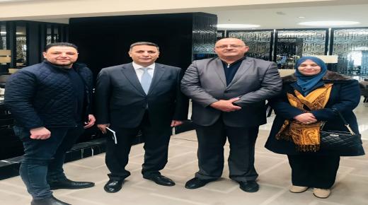 السفير الأردني في تونس معالي السيد عبدالله ابو رمان يستقبل الجرادات