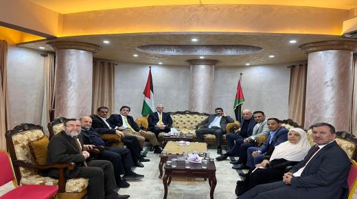 لقاء لنواب محافظة الزرقاء في ديوان ال عياش بالزرقاء،