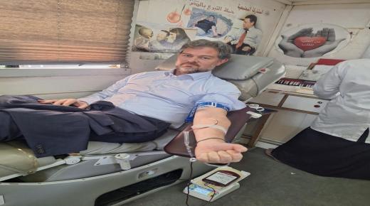 بالتعاون مع مديرية بنك الدم نظم البنك الأردني الكويتي حملة للتبرع بالدم في مبنى الإدارة العامة