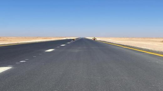 بتمويل من شركة الفوسفات “الأشغال” تنجز مشروع طريق الجفر – مناجم الشيدية بطول 3 كم