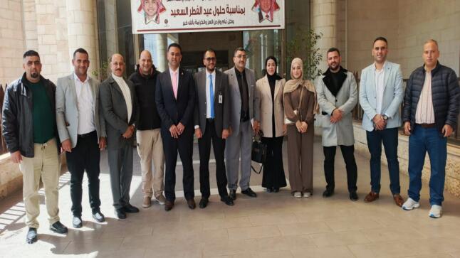 المصري يزور مستشفى الزرقاء ويؤكد أهمية التكافل في أول أيام عيد الفطر المبارك