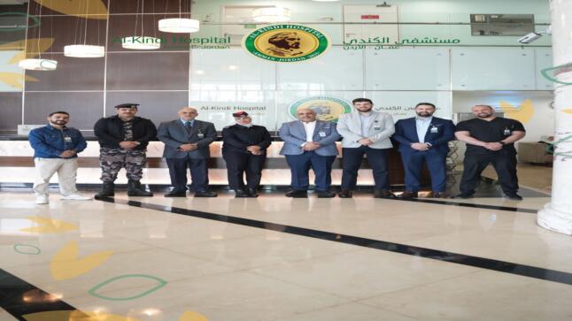 محاضرة وتجربة اخلاء وهمي في مستشفى الكندي