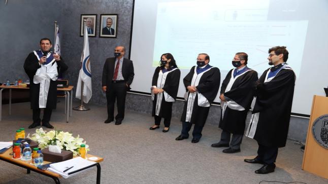 مناقشة أول أطروحة دكتوراة في جامعة الأميرة سمية للتكنولوجيا