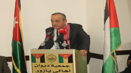 برعاية العين عبد الحكيم محمود الهندي الرئيس الفخري لجمعية ديوان اهالي يازور أقامت الجمعية فعالية لدعم وتايد جلالة الملك والأهل في غزة