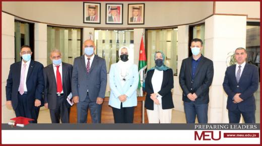 جامعة الشرق الأوسطMEU تبحث سبل التعاون مع وكالة الغوث الدولية في الأردن