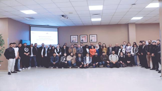 حوار بنّاء لطلبة “الأعمال الدولية” المستضاف في “الشرق الأوسط” خلال حفل ترحيبي