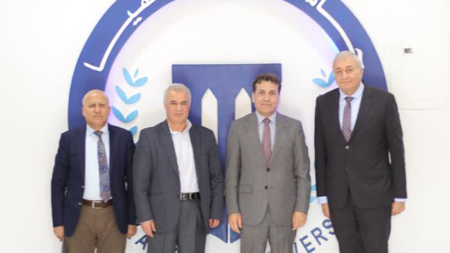 رئيس جامعة فيلادلفيا يستقبل المستشار الثقافي العراقي