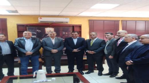 الحكام الإداريين في محافظة الزرقاء ، يودعون محافظهم عطوفة حجازي عساف بمناسبة التقاعد