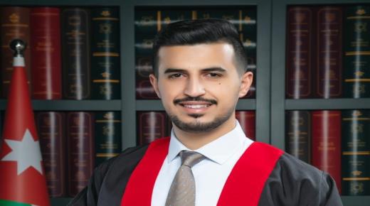 .عوض القضاه يهنئ نجل شقيقه د. محمد يوسف القضاه حصوله على درجة دكتور في الطب