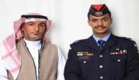 القاضي توفيق ابو تاية يهنيء الملازم عبد العزيز من جامعة مؤتة – الجناح العسكري