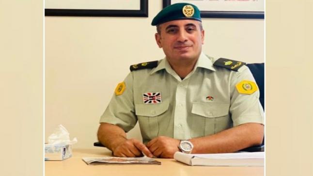 الشَّيْخُ مُحَمَّدُ عَوْدِه الملاحيم يهنيء نجله بالترفيع الى رتبة رائد في الحرس الملكي