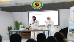 مستشفى الكندي ينظم محاضرة حول الاسعافات الأولية في مدارس الحكمة للإناث