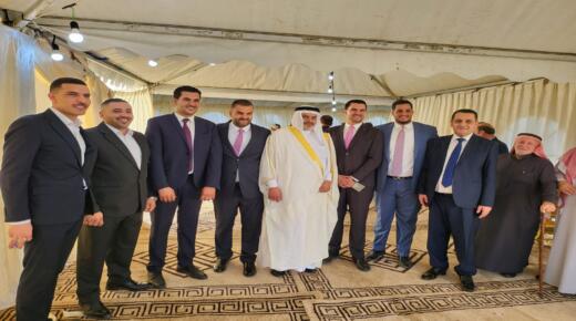 جاهة المهندس محمد عيد الحشايشة ، سعادة ابوكف طلب و الشيخ الحويان أعطى