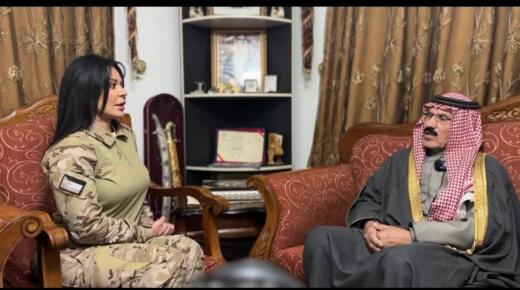 “المخرجة نسرين الصبيحي ” بذكرى الوفاء والبيعة تنشر صورًا مع عدد من المحاربين القدامى ( صور )