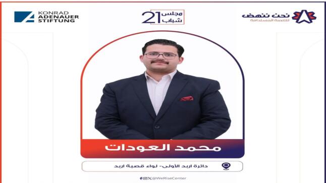 محمد عبد السلام العودات يعلن برنامجه الانتخابي لانتخابات المجلس الشبابي في جامعة اربد الأهلية