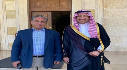 معالي مدير مكتب جلالة ملك الأردن يلتقي سفير خادم الحرمين الشريفين