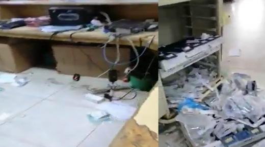 بالفيديو – تحطم ممتلكات طوارئ مستشفى البقعة