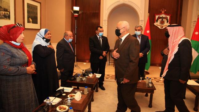 معالي رئيس الديوان الملكي الهاشمي العامر يلتقي المجموعة الثانية من وجهاء واهالي الشونة الشمالية ( طبقة فحل ) (شرحبيل بن حسنة) 