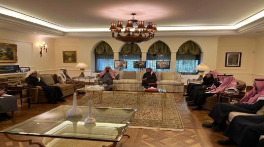 سفير خادم الحرمين لدى الاردن يقيم مأدبة غداء لمعالي النائب العام الشيخ سعود بن عبدالله المعجب
