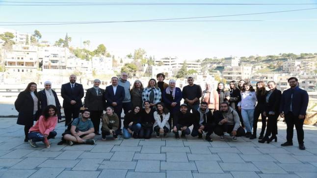 افتتاح مقرنس ومعرض طلاب مساق الخط والزخرفة في عمارة الألمانية الأردنية