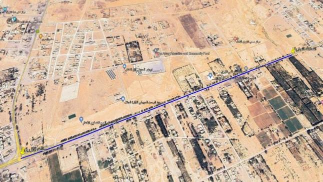 بدء مشروع توسعة وتنظيم مدخل مدينة الأزرق الأيام المقبلة
