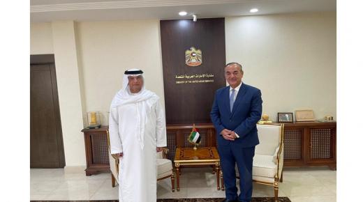 رئيس جمعية الفنادق عبدالحكيم الهندي يلتقي سفير دولة الامارات العربية المتحدة سعادة الاستاذ احمد البلوشي