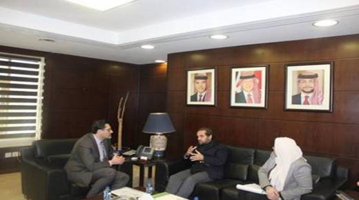 وزير النقل يستقبل سمو الامير مرعد بن رعد