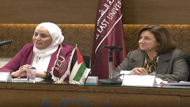 جامعة الشرق الأوسط تعقد محاضرة بعنوان ” المشاركة السياسية للمرأة الأردنية”