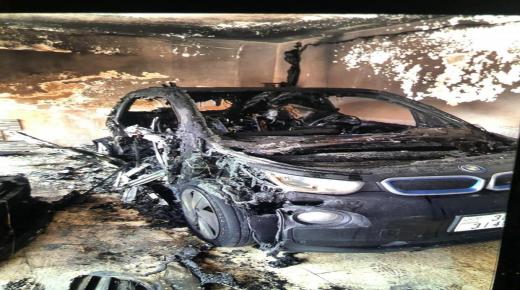 بالصور .. أحراق سيارة القاضي ثائر مبيضين وعشائر الغساسنة والمبيضين تستنكر ..تفاصيل