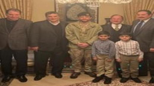 ولي العهد يزور الفريق المتقاعد فاضل علي السرحان