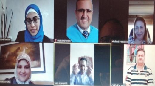 مناقشة رسالة الماجستير السابعة عشر عن بعد في “عمان العربية”