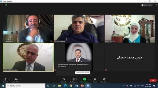 مناقشة رسالة الماجستير رقم (77) عن بعد في “عمان العربية” حول أثر مستوى الطموح المهني