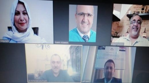 مناقشة رسالة الماجستير رقم(28) عن بعد في “عمان العربية” حول المسؤولية المدنية عن الإخلال بقواعد التعامل من الأسوق المالية (دراسة مقارنة)